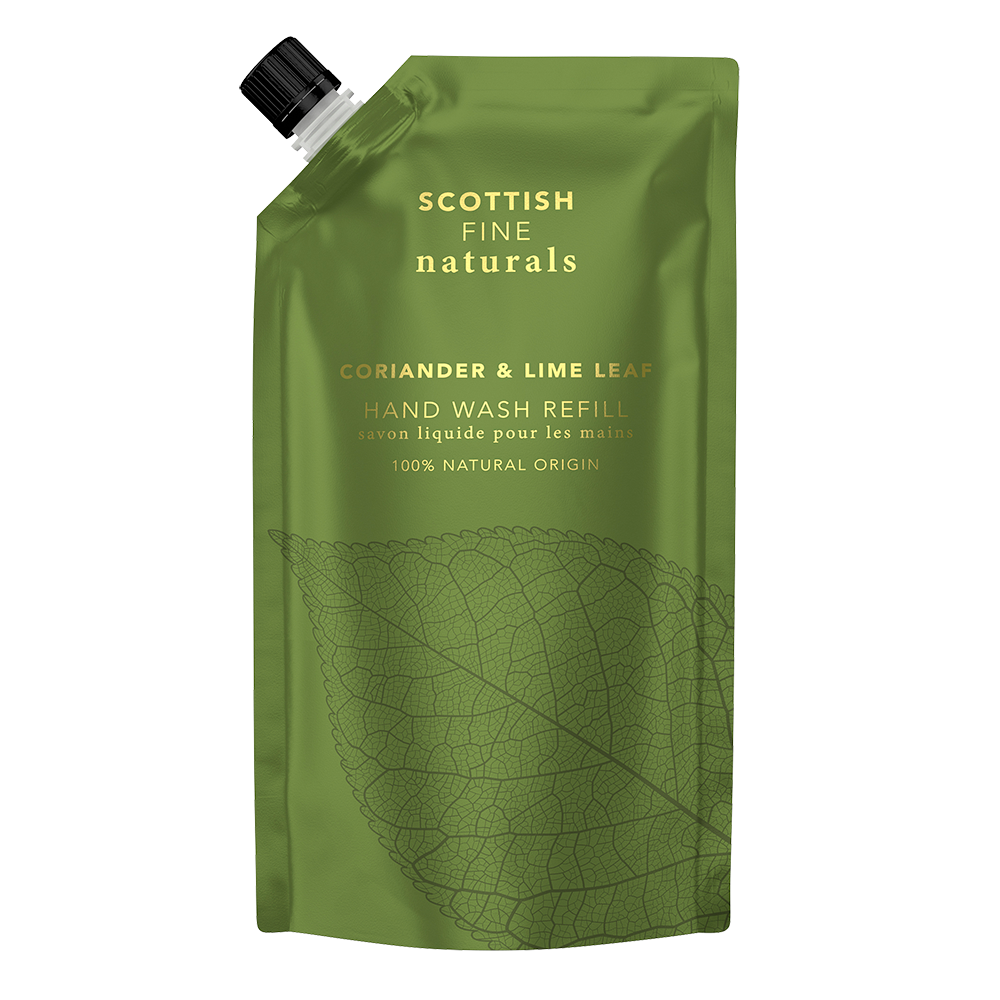 Scottish Fine Soaps - Scottish Fine Naturals Coriander & Lime Leaf Hand Wash Refill Pouch 600ml