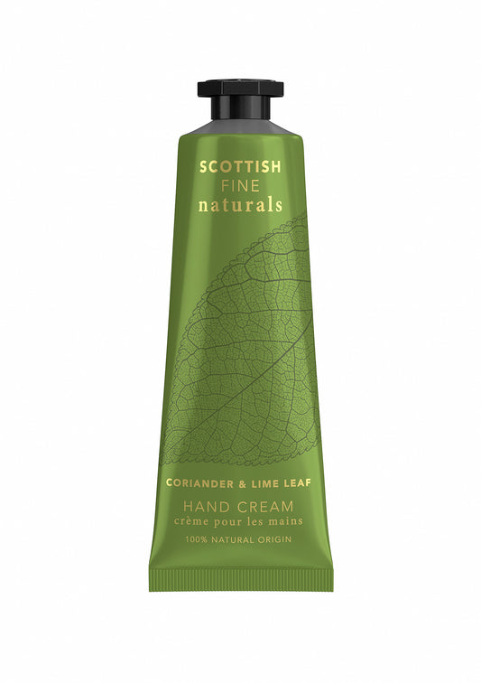 Scottish Fine Soaps - Scottish Fine Naturals Coriander & Lime Leaf hand cream 30ml