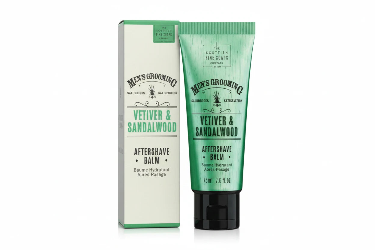 Scottish Fine Soaps Vetiver & Sandalwood Aftershave Balm - 75ml