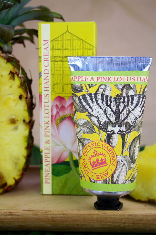Kew Gardens Pineapple and Pink Lotus Hand Cream 75ml