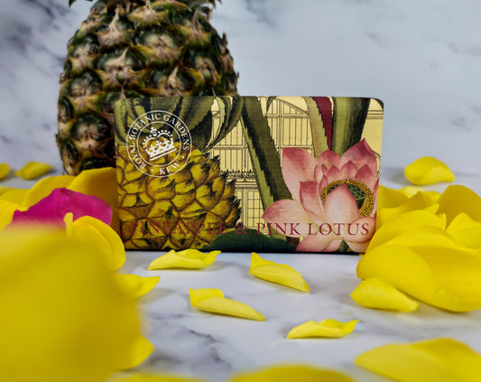 The English Soap Company Kew Gardens Pineapple and Pink Lotus Soap Bar 240g
