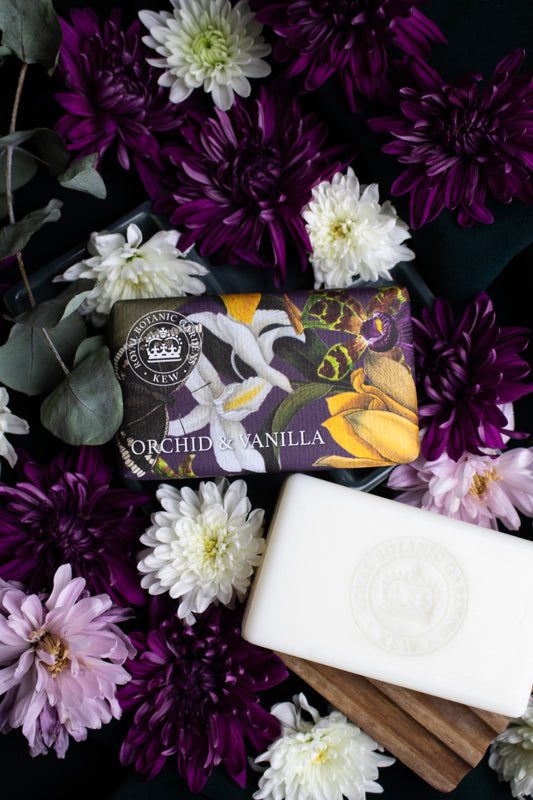 The English Soap Company Kew Gardens Orchid and Vanilla Soap Bar 240g