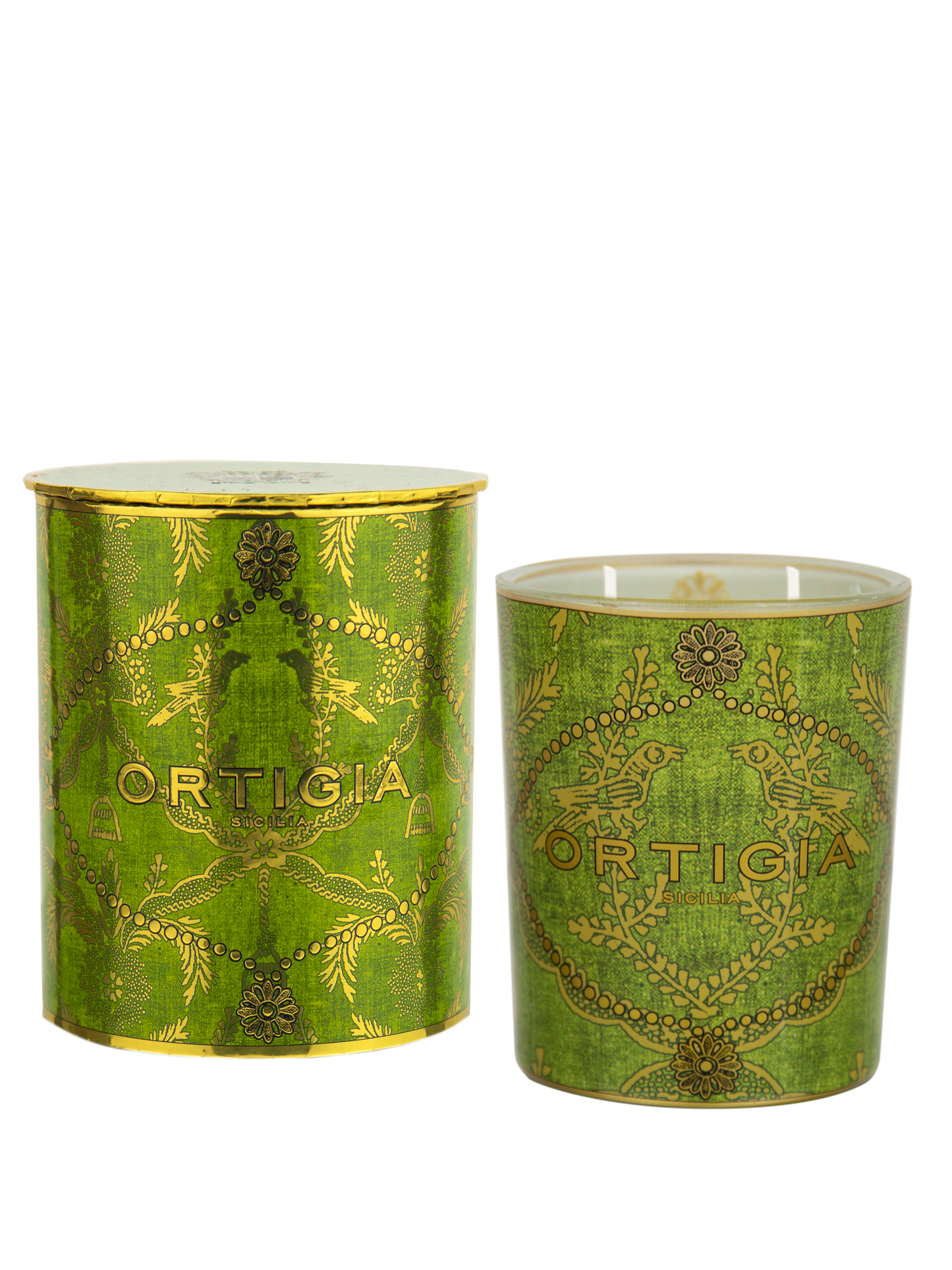 Ortigia Sicilia Lime di Sicilia Decorated Candle Medium
