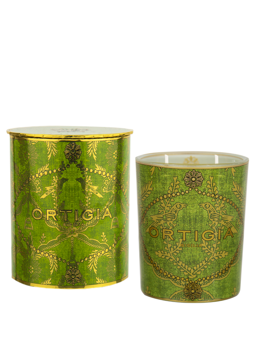 Ortigia Sicilia Lime di Sicilia Decorated Candle Medium