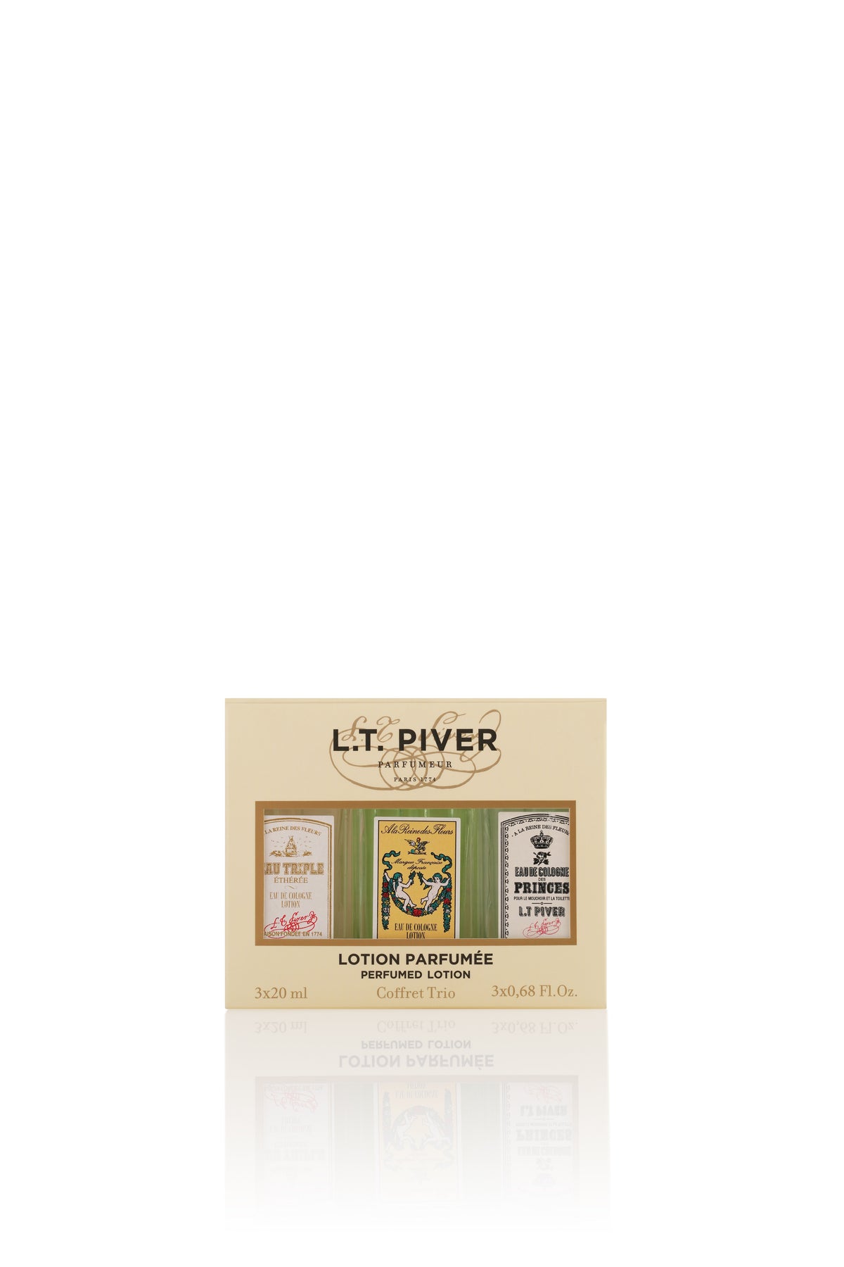 L.T. PIVER Coffret Trio Historique Eau de Cologne Gift Set – 3 x 20ml