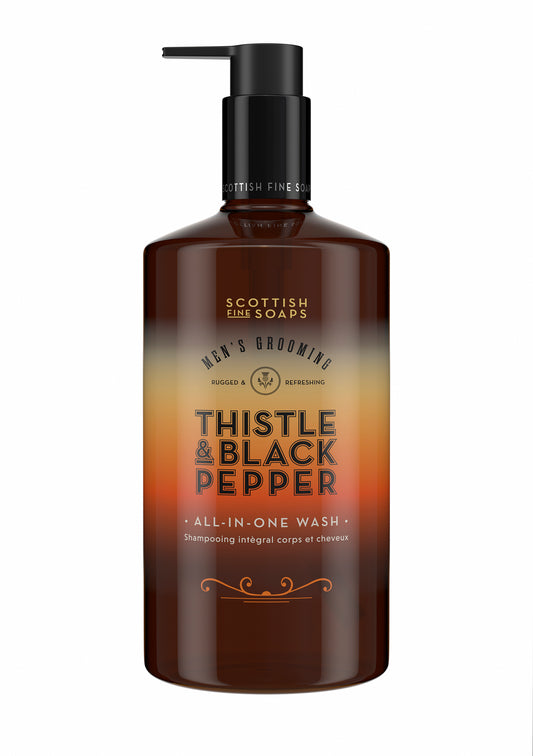 Scottish Fine Soaps Thistle & Black Pepper All-In-One Wash 500ml
