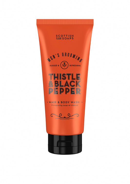 Scottish Fine Soaps Thistle & Black Pepper Hair & Body Wash 200ml