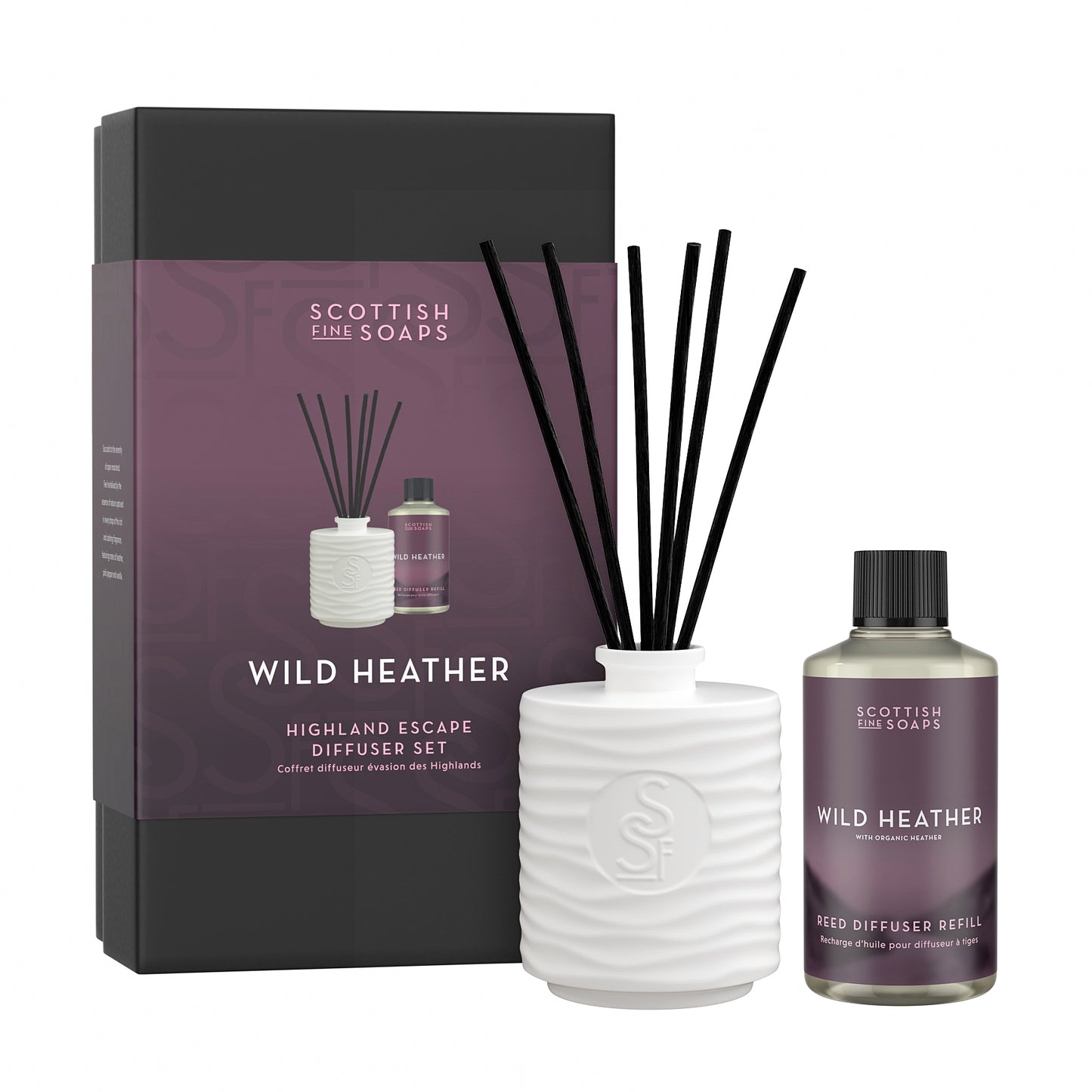 Scottish Fine Soaps Wild Heather Diffuser Set 200ml