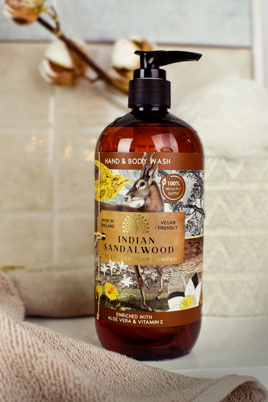 The English Soap Company Anniversary Indian Sandalwood Hand and Body Wash 500ml