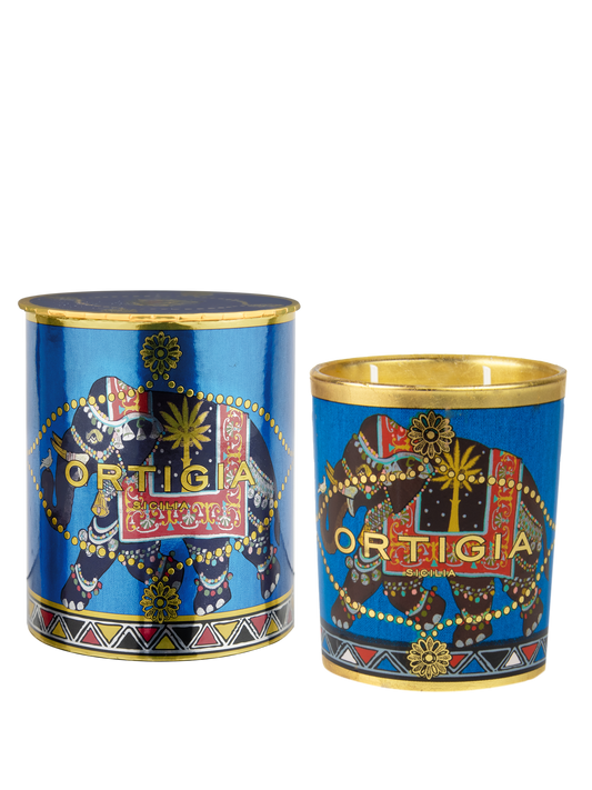 Ortigia Sicilia Sandalo Decorated Candle Medium