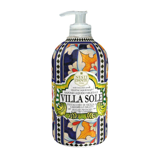 Nesti Dante Villa Sole Pistacchio di Sicilia e Caramello (Sicilian Pistachio & Salted Caramel) Liquid Soap 500ml