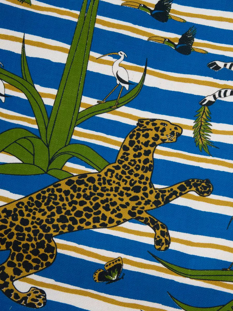 Ortigia Sicilia Beach Bag Jungle Blue