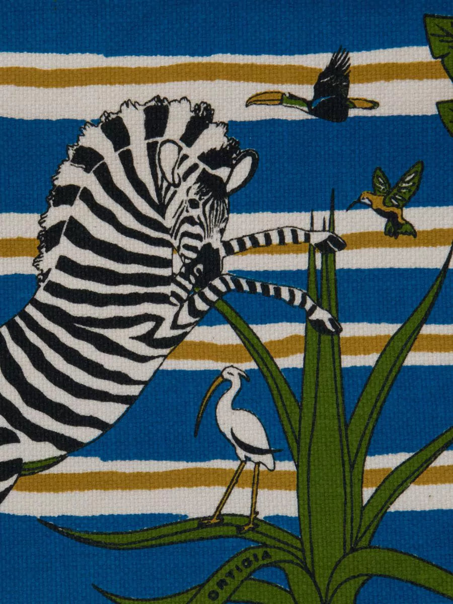 Ortigia Sicilia Pochette Jungle Blue