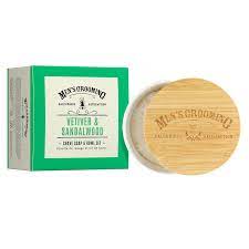 Scottish Fine Soaps Vetiver & Sandalwood Shave Soap & Bowl Set