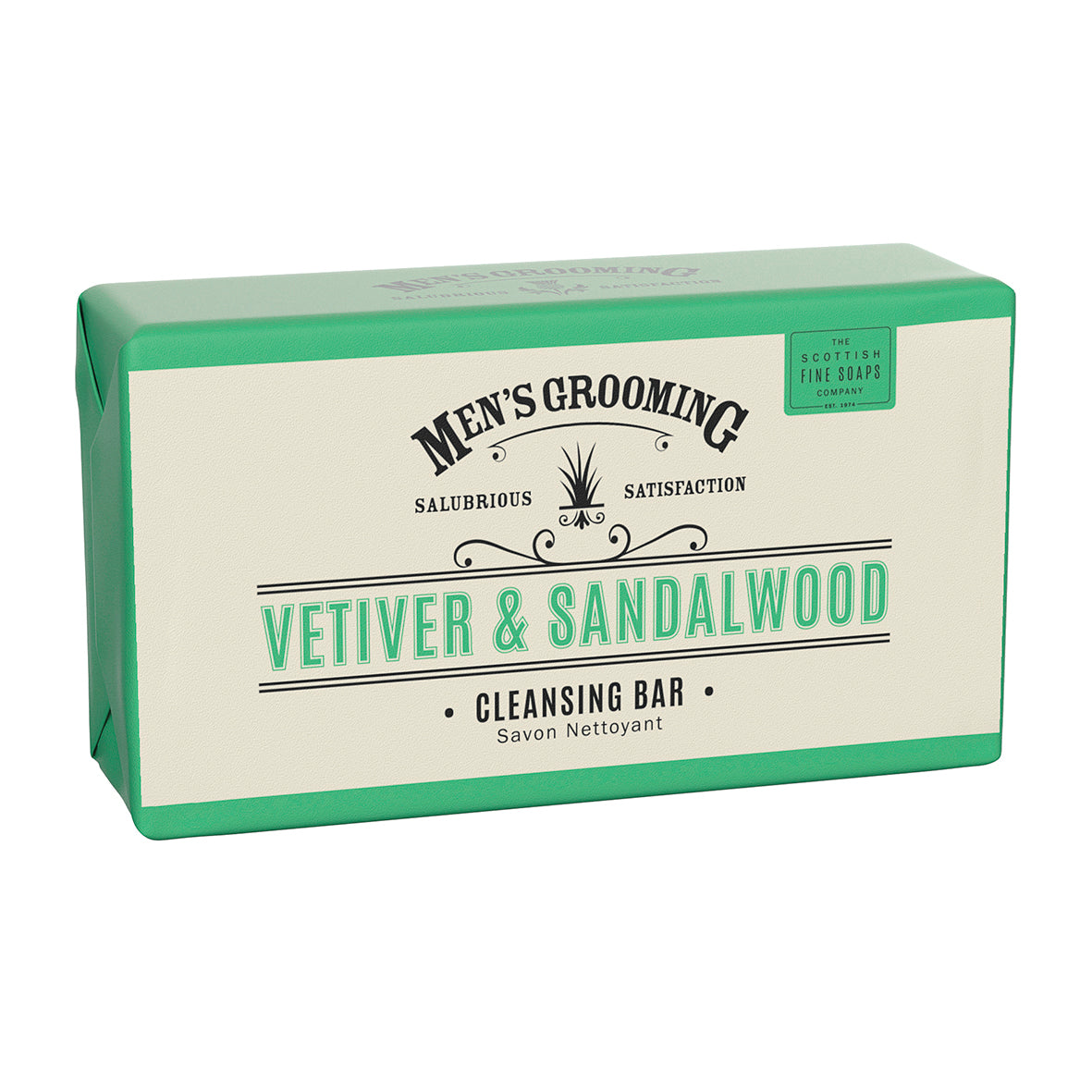 Scottish Fine Soaps Vetiver & Sandalwood Cleansing Body Bar 200g