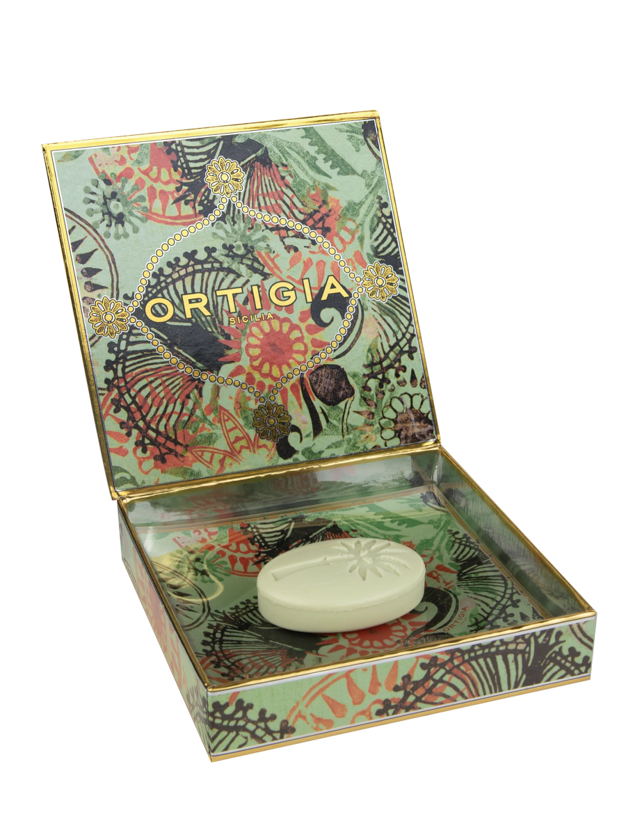 Ortigia Sicilia Fico D'India Soap and Soap Dish Set