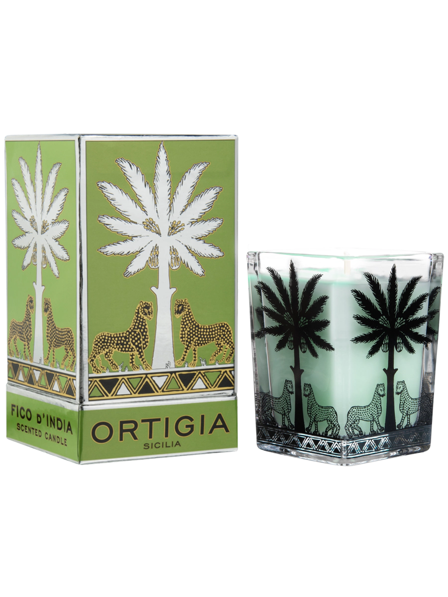 Ortigia Sicilia Fico d'India Large Square Candle