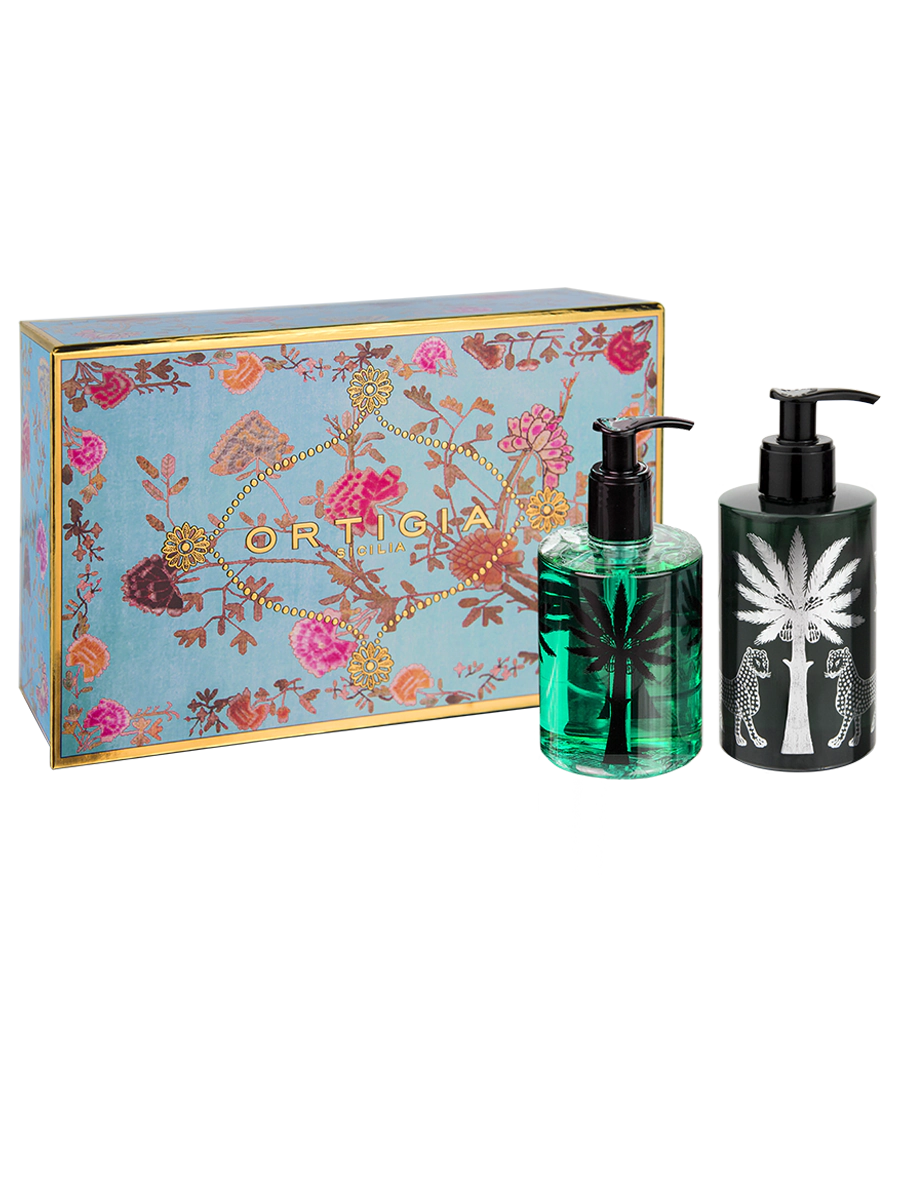 Ortigia Sicilia Florio Liquid Soap & Body Cream Box