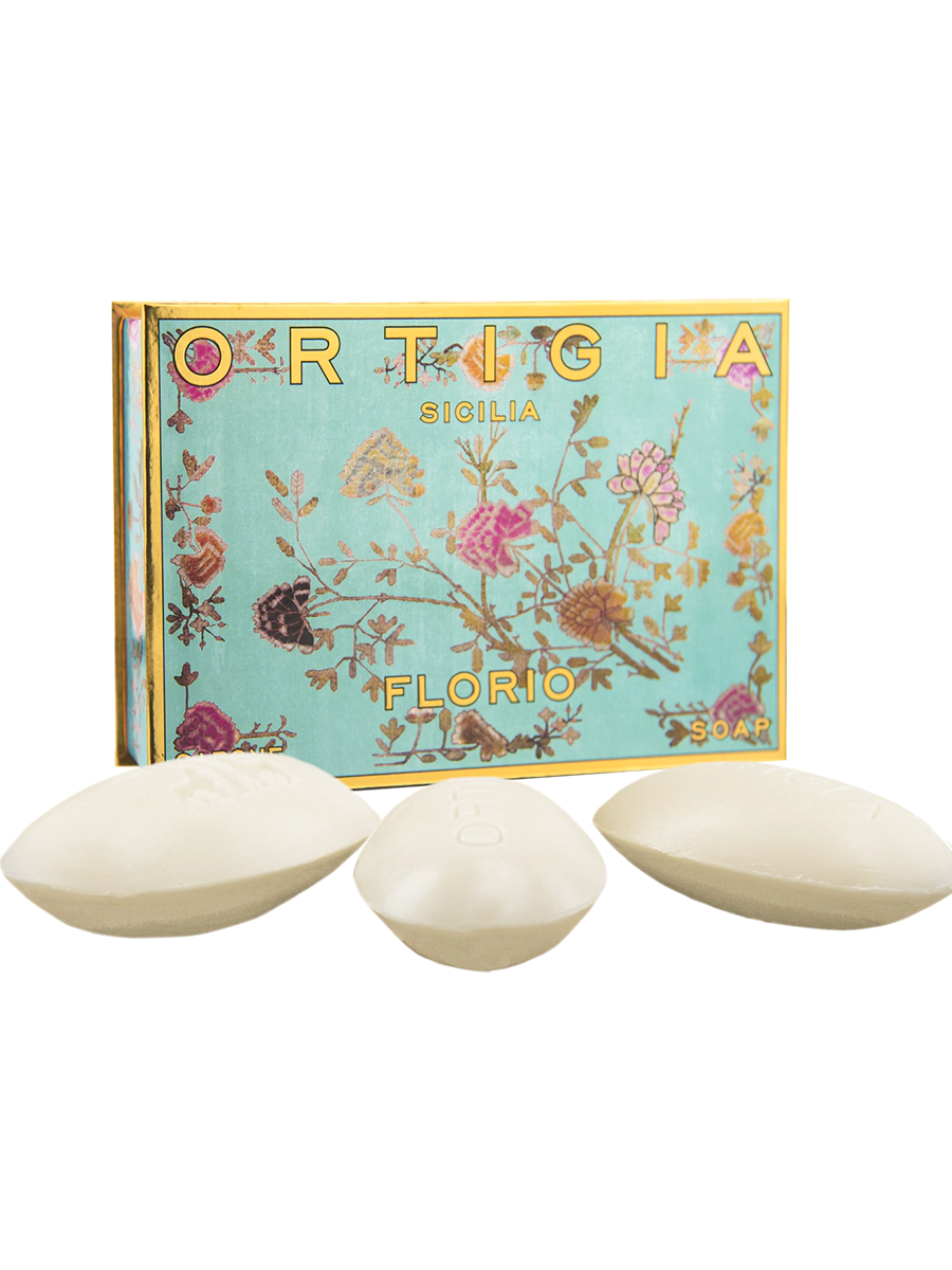 Ortigia Sicilia Florio Olive Oil Soap Large Box 100g x 3