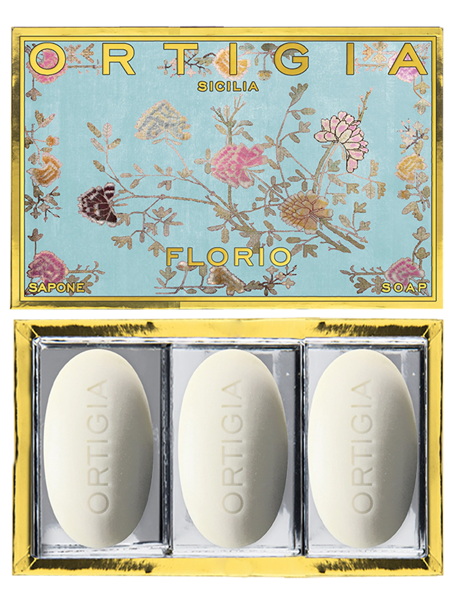 Ortigia Sicilia Florio Olive Oil Soap Large Box 100g x 3