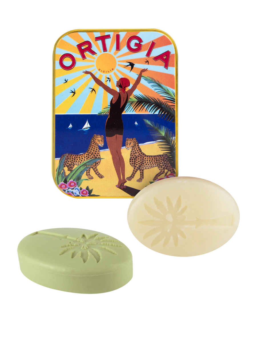 Ortigia Sicilia City Tin – Ortigia (2 x 25g Olive Oil Soaps)