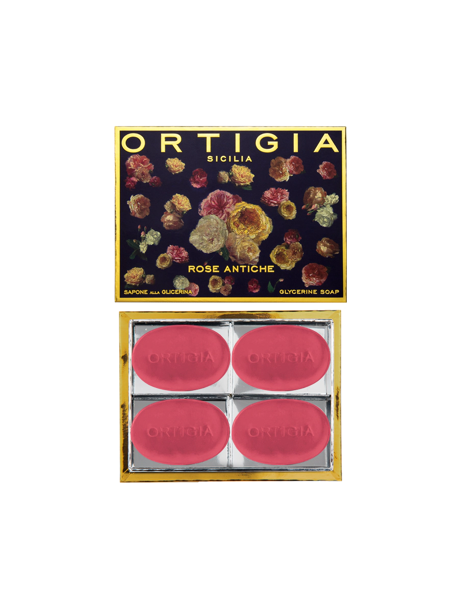 Ortigia Sicilia Rose Antiche Glycerine Soap Small Box