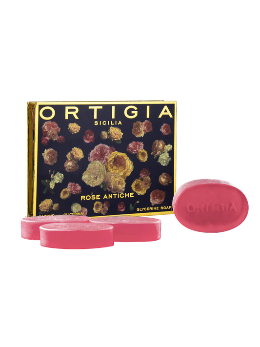 Ortigia Sicilia Rose Antiche Glycerine Soap Small Box