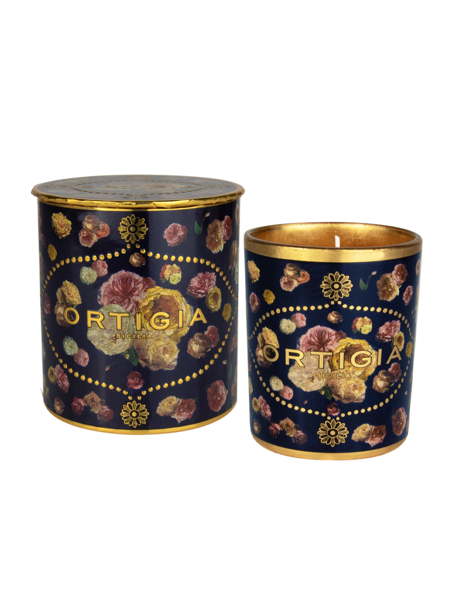 Ortigia Sicilia Rose Antiche Decorated Candle 150g