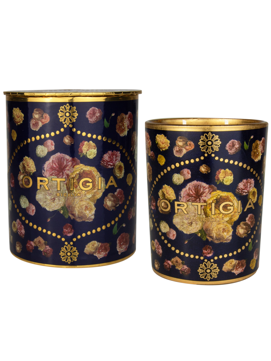 Ortigia Sicilia Rose Antiche Decorated Candle Medium