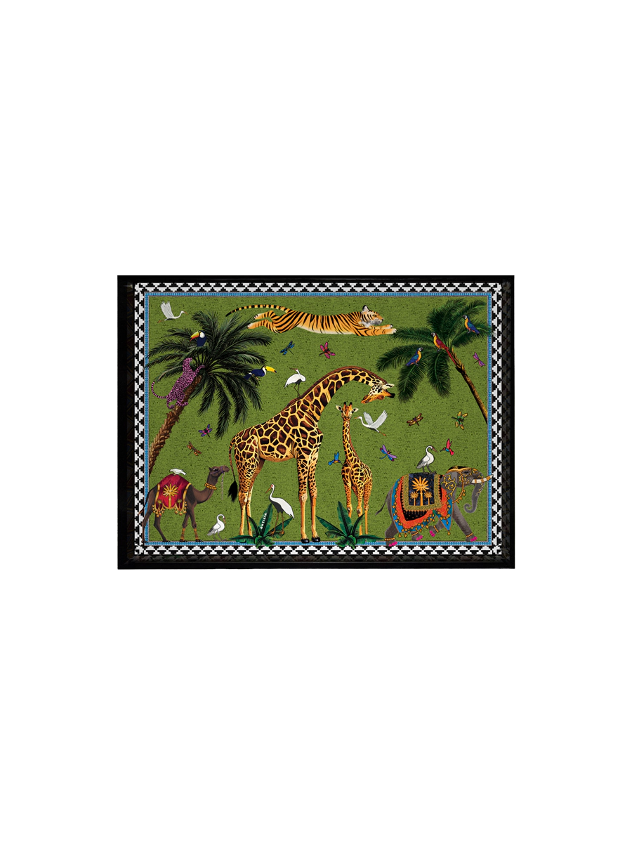Ortigia Sicilia Mini Tray Flying Tiger Green (17x13cm)