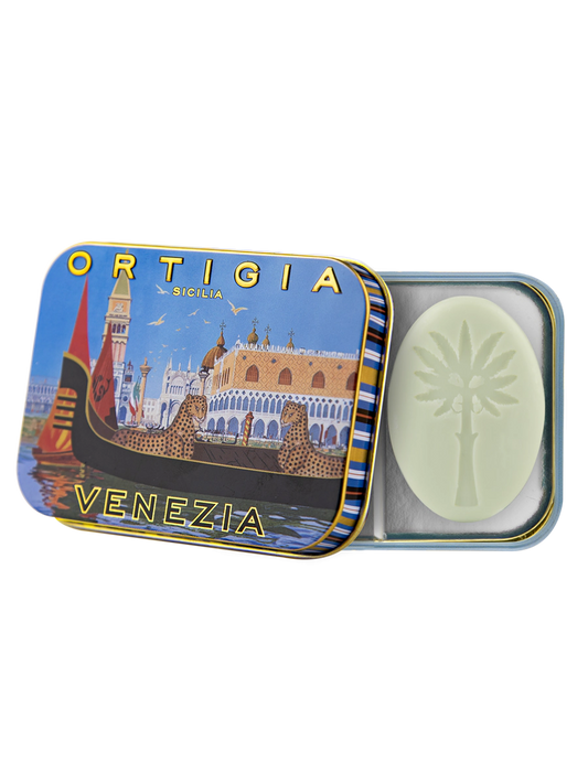 Ortigia Sicilia City Tin – Venezia (2 x 25g Olive Oil Soaps)