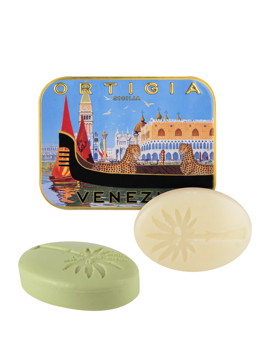 Ortigia Sicilia City Tin – Venezia (2 x 25g Olive Oil Soaps)