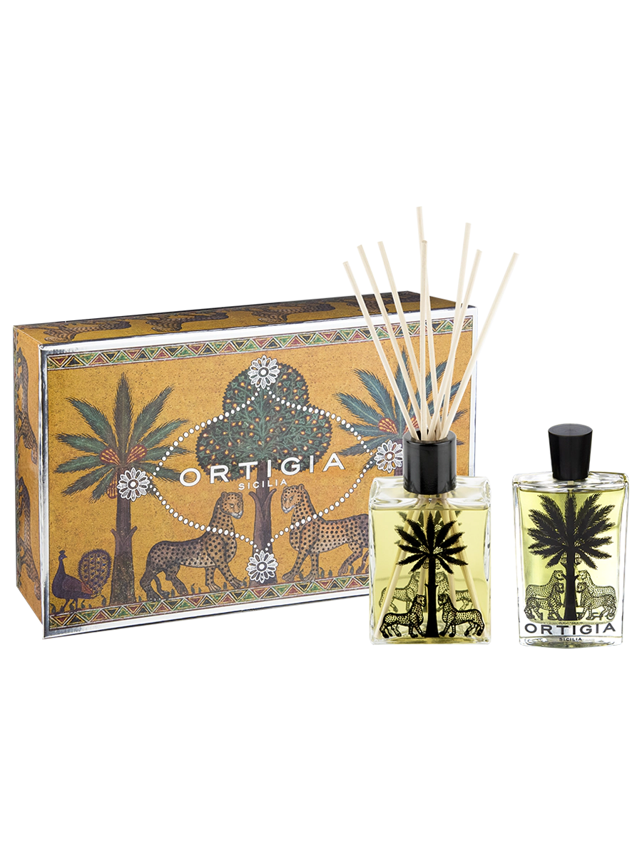 Ortigia Sicilia Zagara Casa Box – Diffuser 200ml & Room Essence 100ml Gift Set