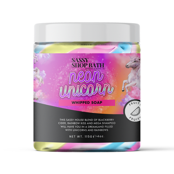 Sassy Scents Neon Unicorn Whipped Soap 115g