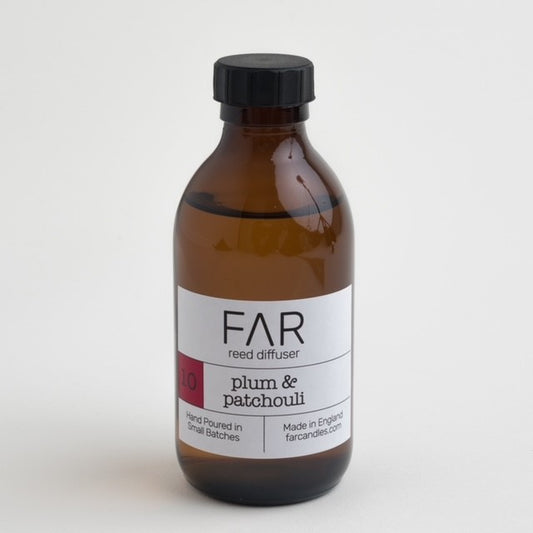 Far candle company plum & patchouli reed diffuser 200ml