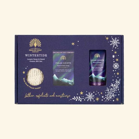 The English Soap Company Wintertide Polar Lights Luxury Soap & Hand Cream Hand Care Gift Set