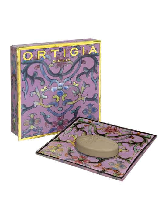 Ortigia Sicilia Aragona Glass Plate & Soap