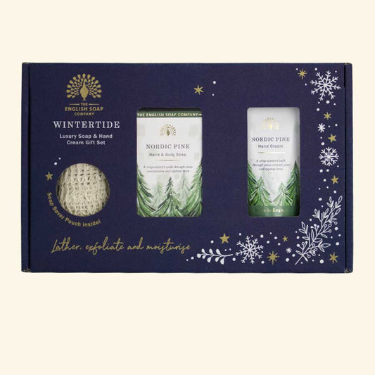 The English Soap Company Nordic pine fragrance Luxury soap & hand cream gift set