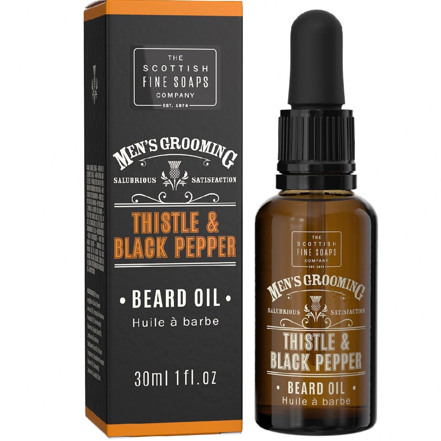 Scottish Fine Soaps thistle &amp; pepper beard oil 30ml