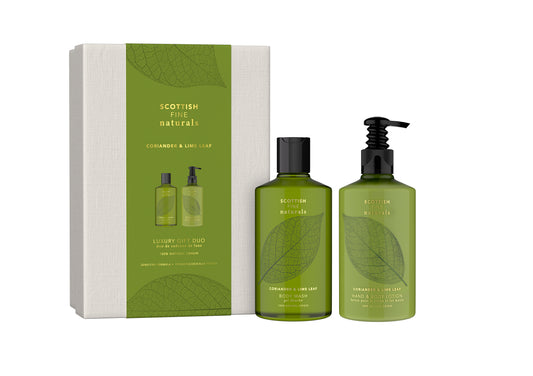 Scottish Fine Soaps coriander & lime leaf luxury gift duo