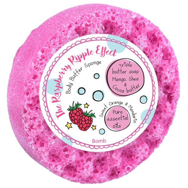 Bomb Cosmetics The Raspberry Ripple Effect Body Buffer Shower Soap