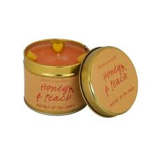 Bomb Cosmetics Honey & Peach Scented Tin Candle