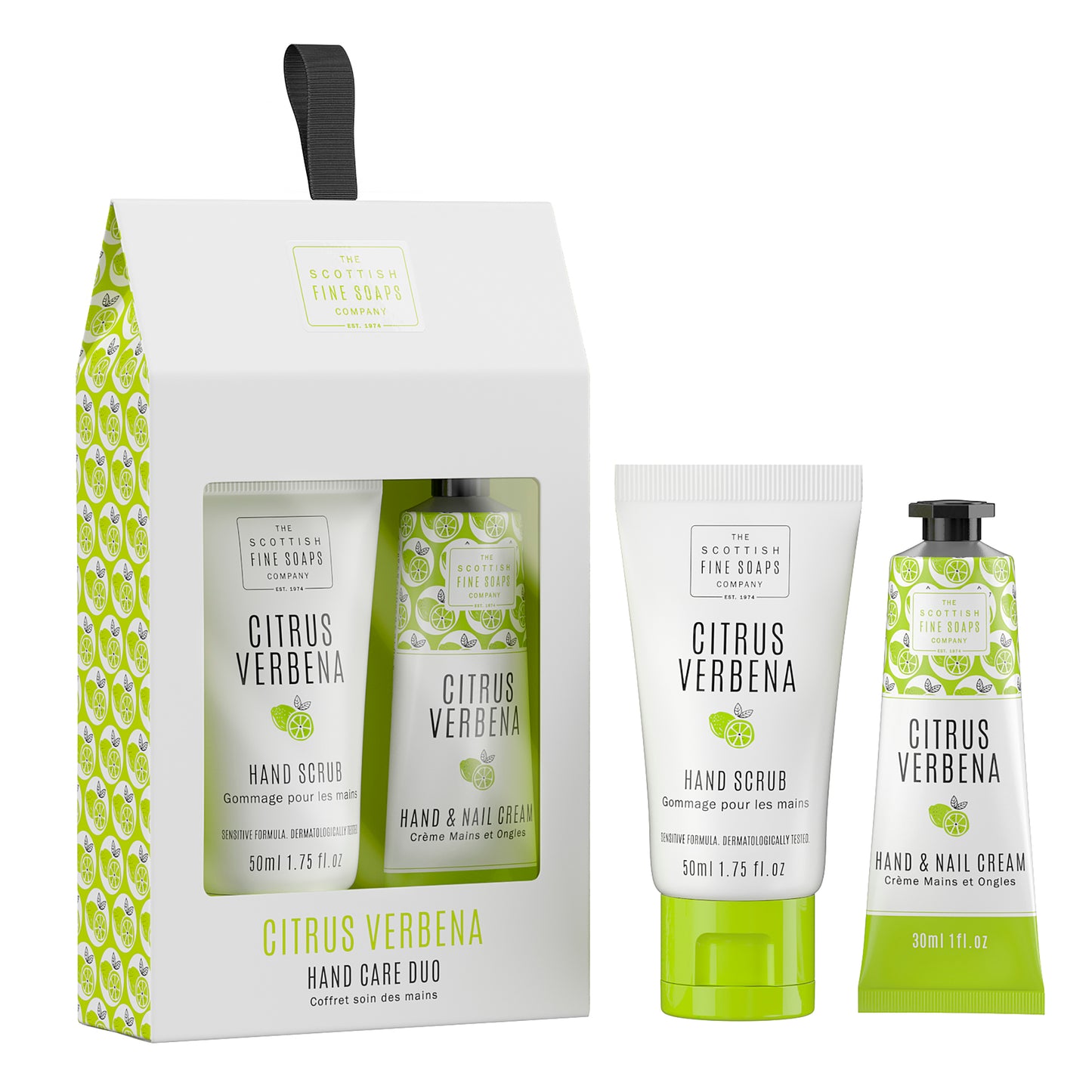 The Scottish Fine Soaps Company Citrus verbena hand cream care duo