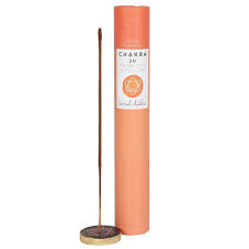 Chakra 30 incense sticks with holder - orange