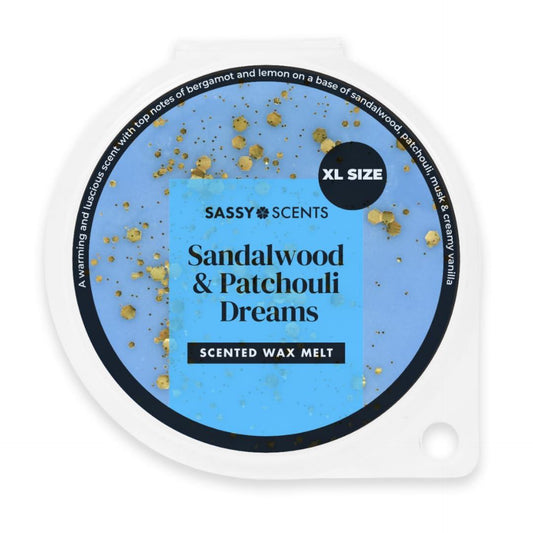 Sassy Scents XL Sandalwood & Patchouli Dreams Wax Melt 70g