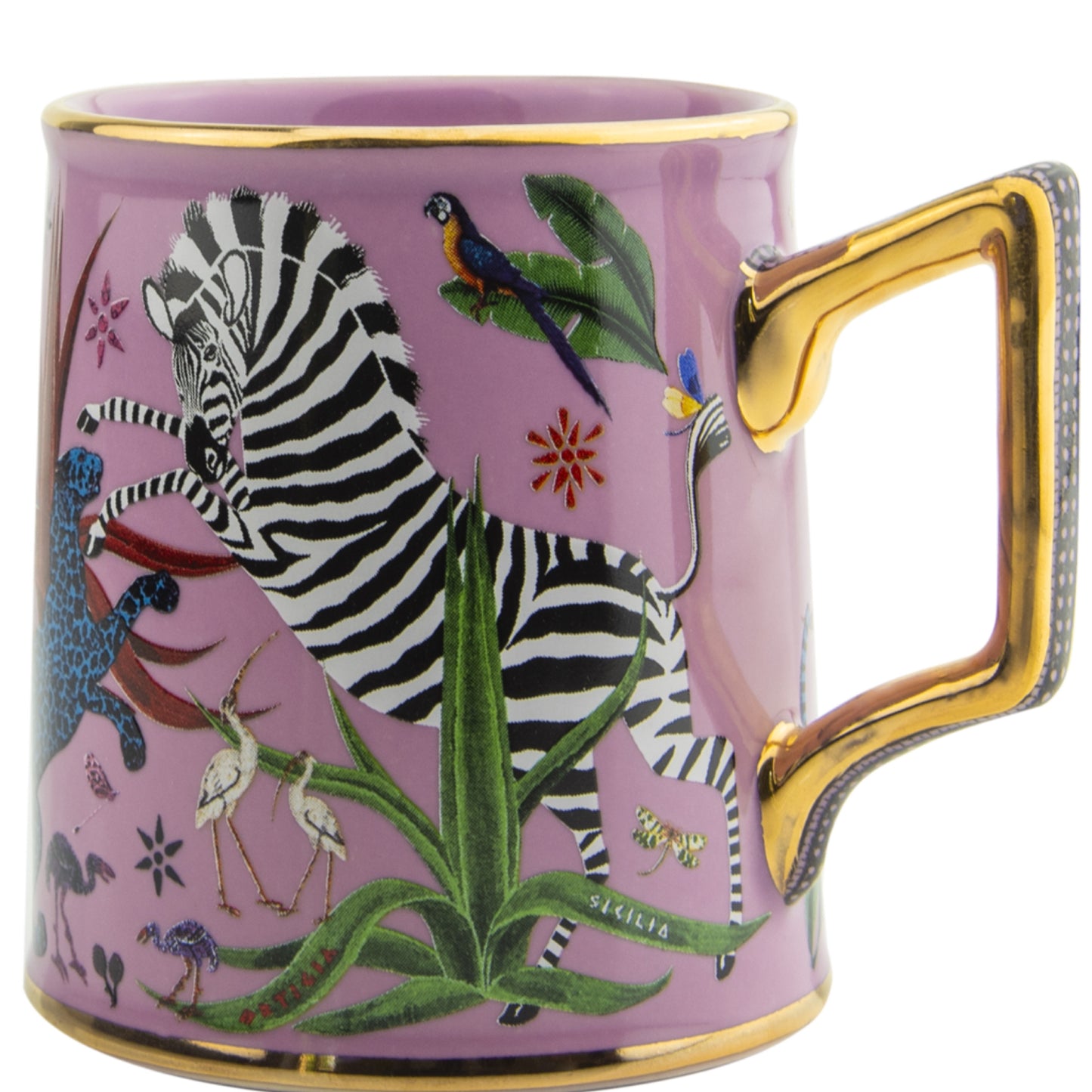 Ortigia Sicilia Tazza Ceramic Pink Mug