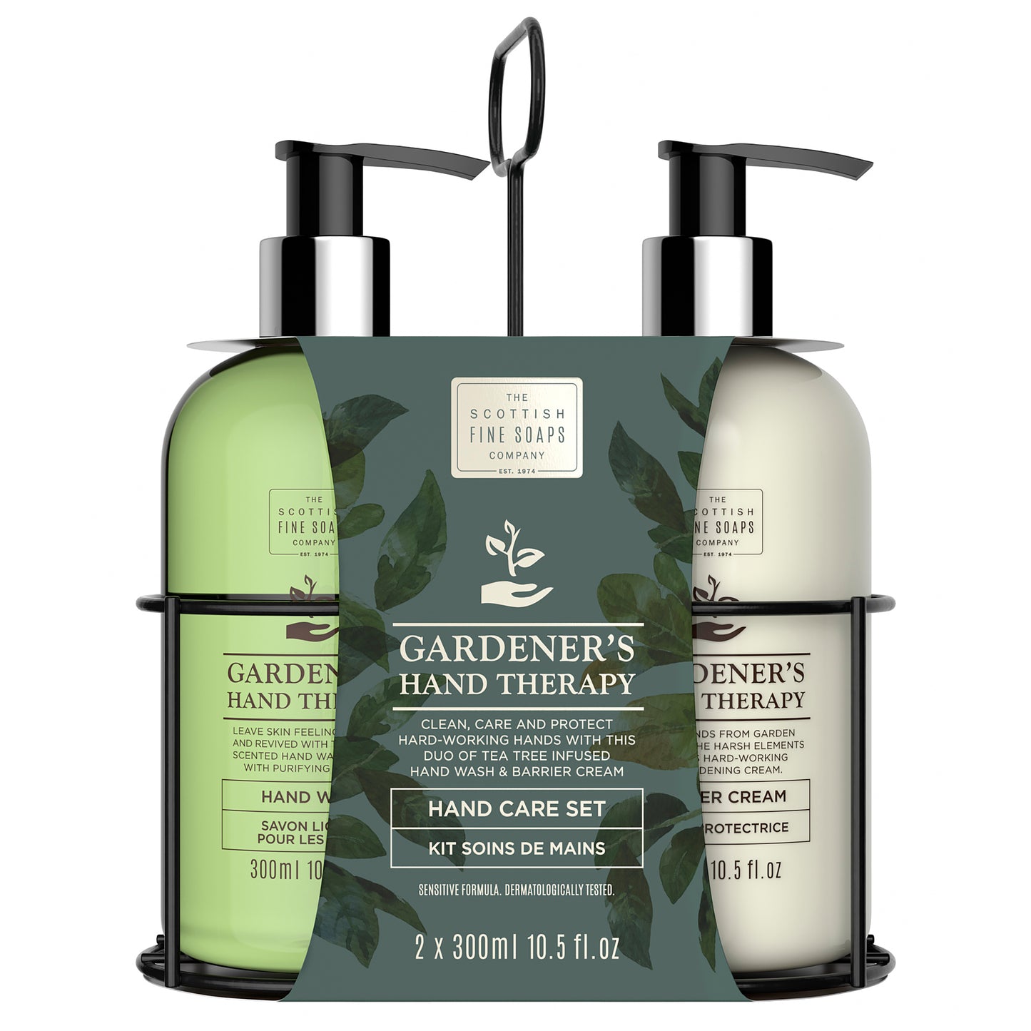 The Scottish Fine Soaps Company Gardeners Hand Therapy Hand Care Set, 2 x 300ml