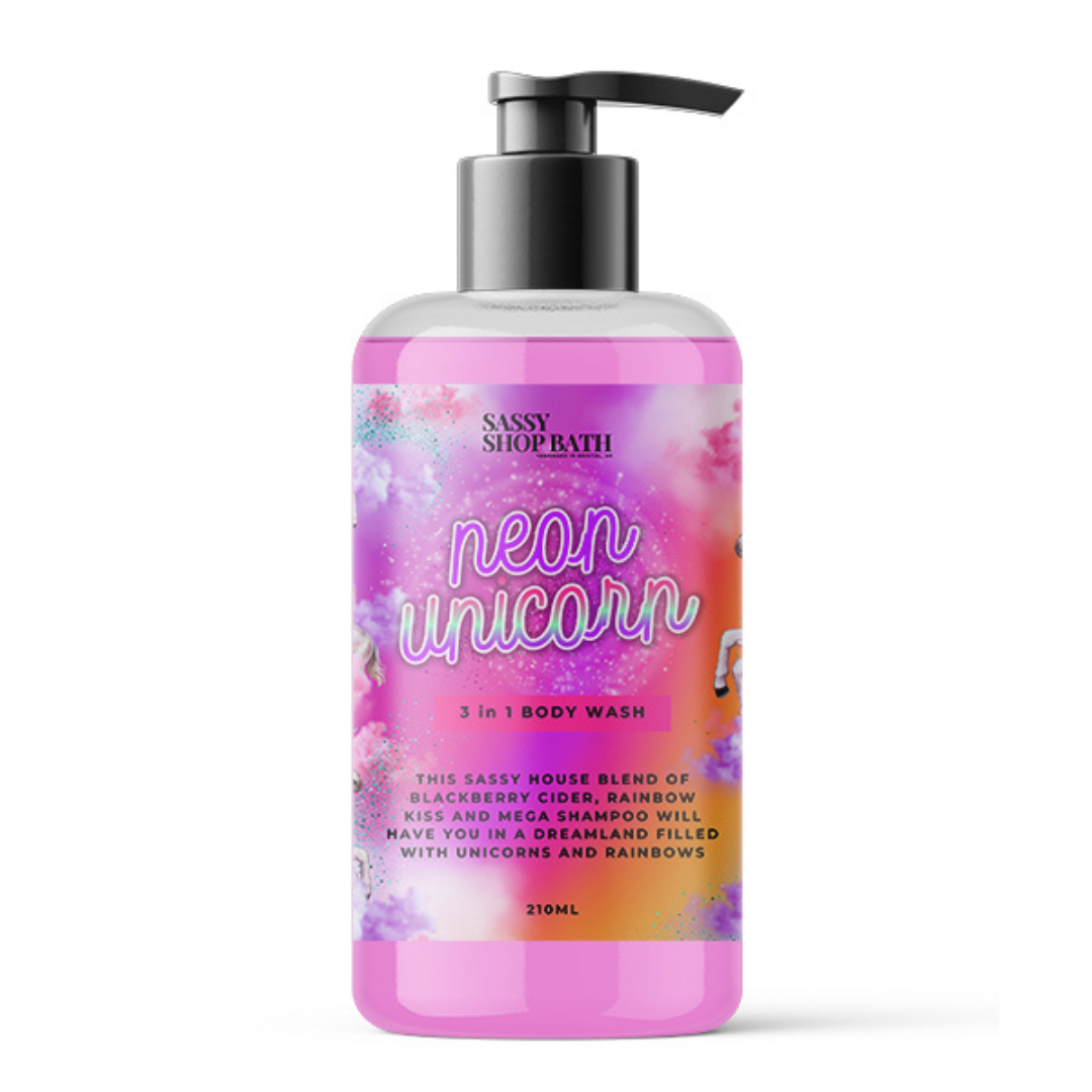 Sassy Scents Neon Unicorn 3 in 1 body wash 210ml