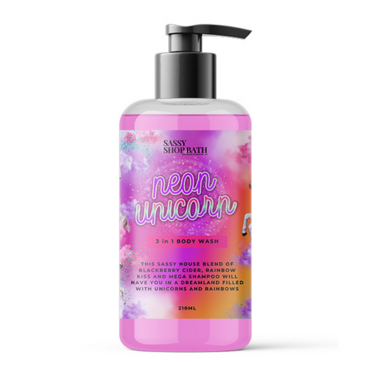 Sassy Scents Neon Unicorn 3 in 1 body wash 210ml