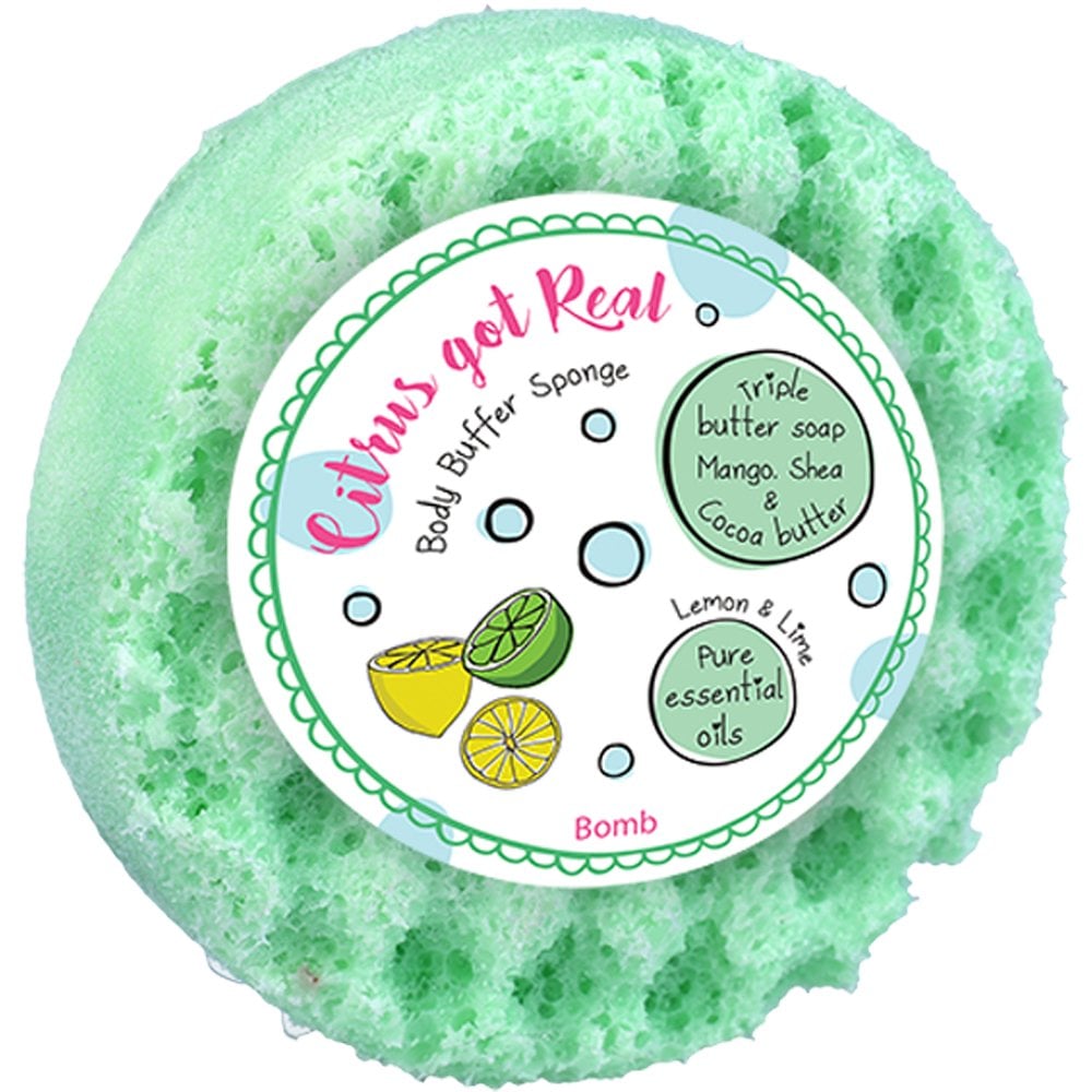 Bomb Cosmetics Once & Floral Body Buffer Soap Sponge